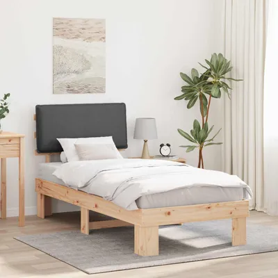 Immagine prodotto di Maison Exclusive - Letto con testiera imbottita Grigio scuro 80 x 200 cm