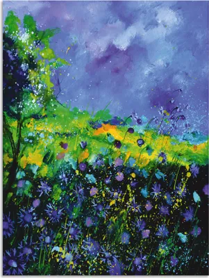 Produktbild von ARTland Wandbild Alu für Innen & Outdoor Wilde Blumen Größe: 30x40 cm