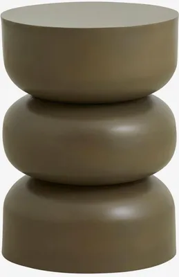 Produktbild von Beistelltisch ALMA Ø36cm aus Eisen - Dunkelgrün