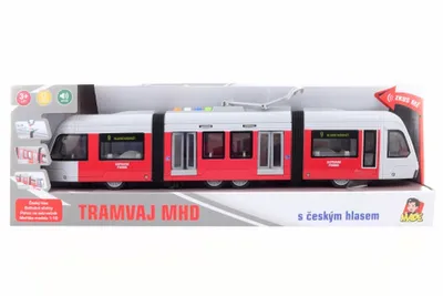Zdjęcie produktu dla Tramwaj na kole zamachowym, ze światłem i muzyką