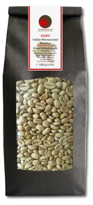 Produktbild von Rohkaffee Arabica Indian Monsooned Malabar 1000g