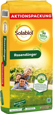 Produktbild von Solabiol® Rasendünger Aktionspackung 15 kg für ca. 500 m²