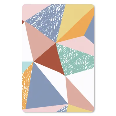Produktbild von MuchoWow® Mauspad Mousepad Design - Kinder - Dreiecke 40x60 cm - Mousepads - Maus Mat - Pad - Mausunterlage - Schreibtisch Accesoire