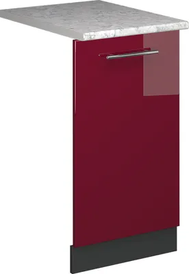 Produktbild von Geschirrspülblende Vicco Fame-Line Bordeaux Hochglanz 45 cm , AP Marmor, Model 54587