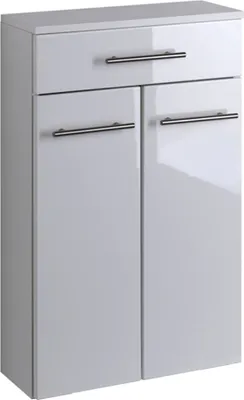 Produktbild von Unterschrank Wandschrank Kommode Hängeschrank MDF weiß Hochglanz Bad "Parma"