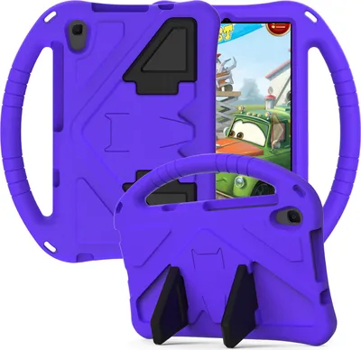 Produktbild von Kinder Hülle für Huawei MediaPad M6 Turbo 8.4" 2020, Eva Leichte Stoßfeste Faltbarem Ständer, Kids Griff Schutzhülle Lila