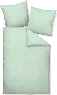 Produktbild von Janine Mako-Satin Kissenhülle Kiss. 40x60 1 teilig  Colors 31001-16-640 jadegrün