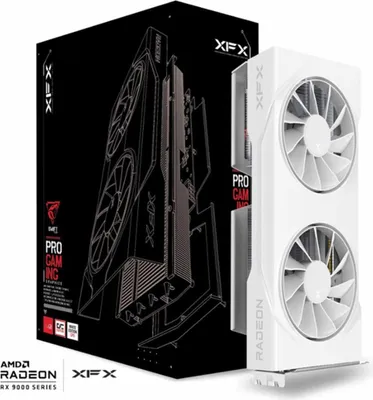 Image de XFX RX 9060XT Swift Dual Fan OC White 8GB GDDR6
