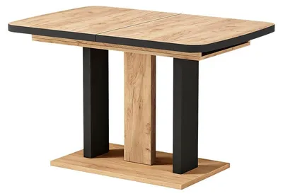 Produktbild von Esstisch Vicco Fenaro Schwarz/Eiche 120 x 80 cm 2 Teile, Model 56586