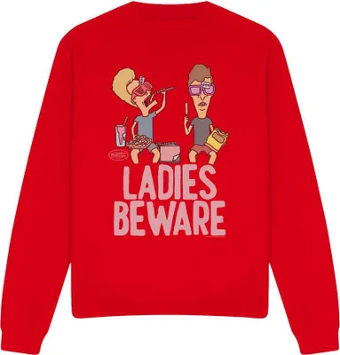 Immagine prodotto di Beavis & Butthead - Felpa "Ladies " per uomo/donna Unisex TV12592 (L) (Rosso)