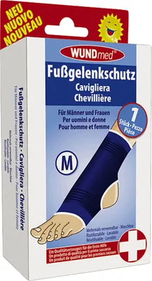 Image de WUNDmed® 04-004M WUNDmed® Bandage pour la cheville 04-004M, taille M bleu, 1 p.
