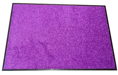 Produktbild von Mertex Schmutzfangmatte waschbar Kiel violett ca. 40 x 60 cm mit umlaufenden Rand Türmatte Sauberlauf Schmutzmatte Fußabstreifer