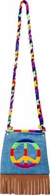 Image de Sac à main hippie pour adultes, coloré - taille unique