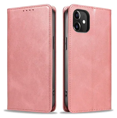 Produktbild von Handyhülle für Apple iPhone 11 Kunstleder Flip Cover Hülle Handytasche Case Kartenfach Farbe: Rosa