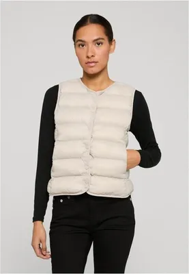 Obrázek produktu pro Dámská vesta Urban Classics Ladies Button Puffer Vest cloud - M