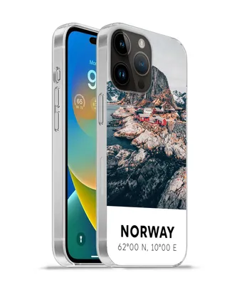 Produktbild von MuchoWow® Handyhülle Schutzhülle Hülle für Apple iPhone 14 Pro Max Norwegen - Wasser - Bergen Silikon Softcase Handy Hülle - Hardcover