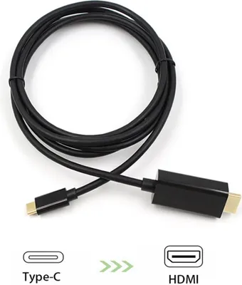 Produktbild von USB-C auf HDMI Kabel 4K HD TV AV Adapter für Samsung Huawei Macbook Pro 1.8M