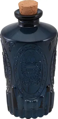 Produktbild von Glasflasche nachtblau 13,5 cm - Einheitsgröße
