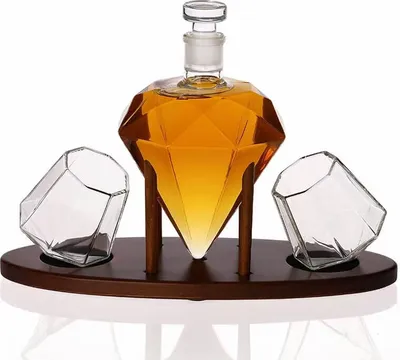 Immagine prodotto di Set regalo Diamond per whisky da 850 ml con bicchieri