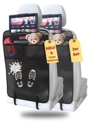Productafbeelding van Backseat Organizer met Tabletcompartiment - Waterafstotend - Zwart