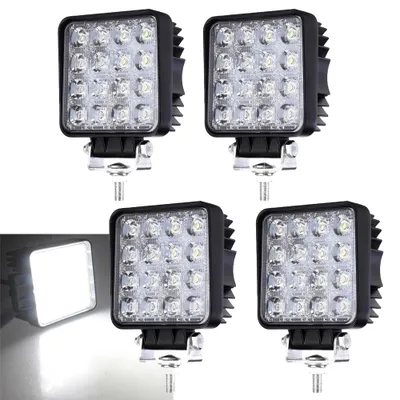 Obrázek produktu pro karpal LED pracovní světlo 4 X 48W pomocné 4320LM auto světlomet offroad reflektor reflektor 6000K vodotěsné IP67 pracovní světlo