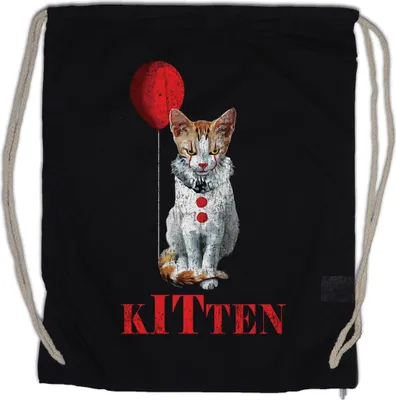 Produktbild von Urban Backwoods It Kitten, Turnbeutel, Farbe: Schwarz