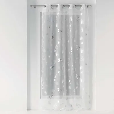 Produktbild von Gardine mit Glitzer BLOOMY, 140 x 240 cm, weiß