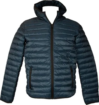Immagine prodotto di Piumino F.LLI CAMPAGNOLO uomo giubbotto con cappuccio aperto davanti con zip e tasche articolo 2Z8327, XL, Poliammide 100%