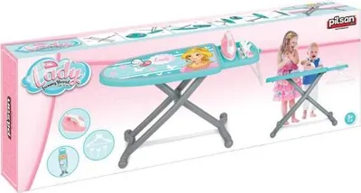Produktbild von Bügelbrett für Kinder + Aufhänger, 3x Büroklammer, Bügeleisen 031885 Artyk
