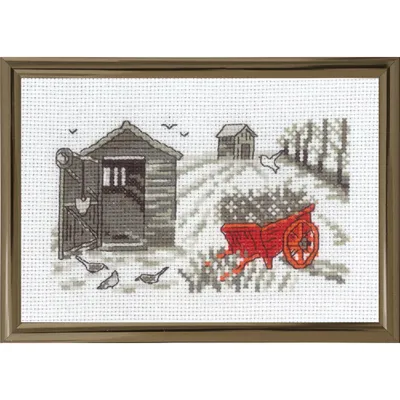 Immagine prodotto di Permin ricamo a punto croce "Campo", schema contato, 15x10cm, 13-1394