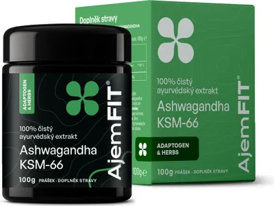 Produktbild von AjemFIT Ashwagandha KSM66® Pulver - 100 g