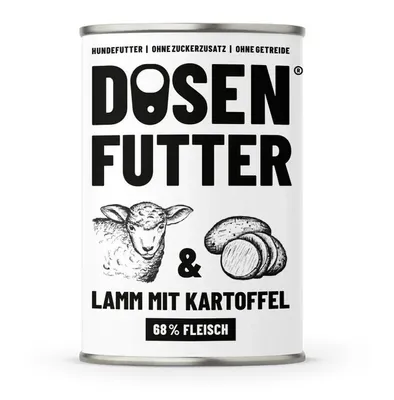 Produktbild von Schnauze & Co. Dosenfutter Lamm mit Kartoffel 6 x 800g