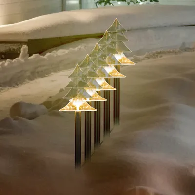 Produktbild von 5 LED Tannenbaum Gartenstecker Gartendeko Weihnachten Weihnachtsbeleuchtung