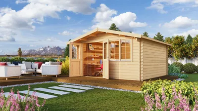 Produktbild von Fjordholz Gartenhaus Modell Robert 44