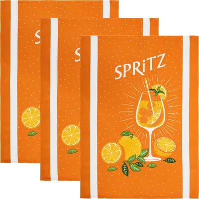 Produktbild von Erwin Müller Geschirrtuch 3er-Pack orange 50x70 cm