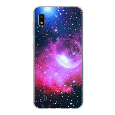 Produktbild von MuchoWow® Handyhülle Schutzhülle Hülle für Samsung Galaxy A10 Universum - Planeten - Rosa - Jungen - Mädchen - Kinder Silikon Softcase Handy Hülle - Schutzhülle