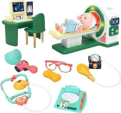 Image de Bavytoy Kit médical avec CT-scanner - Kit de jeu pour enfants