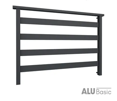 Produktbild von Balustrade Französischer Balkon AluBasic 7016 matt Anthrazit 100 cm