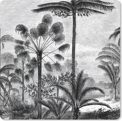 Produktbild von MuchoWow® Mauspad Mousepad Design - Bäume - Natur - Pflanzen - Botanisch 20x20 cm - Mousepads - Maus Mat - Pad - Mausunterlage - Desk Mat - Bureauartikeln