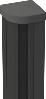 Produktbild von Eckpfosten GroJa Flex, Lumino variabel im Winkel zum Einbetonieren inkl. Pfostenkappe 7 x 7 x 240 cm anthrazit