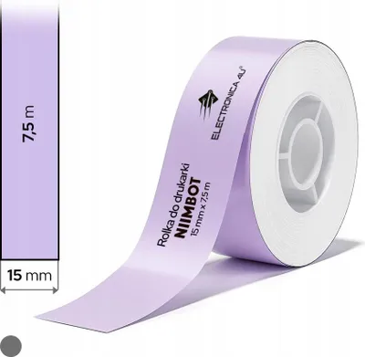 Produktbild von Selbstklebender Papier für Thermodrucker Niimbot H1S 15x7,5m