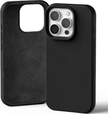 Produktbild von Mercury Silikon iPhone 16 Pro 6,3" schwarz/schwarz Schutzhülle