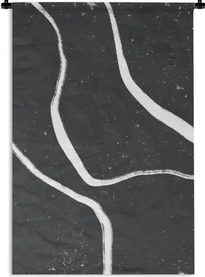 Produktbild von MuchoWow® Wandteppich Wandbehang Linie - Minimalismus - Gestaltung 120x180 cm Tapisserie Dekoration Wandtuch - Schlafzimmer - Dekorationen für das Haus
