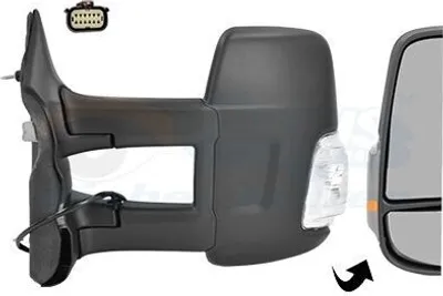 Produktbild von VAN WEZEL 1992801 Außenspiegel Seitenspiegel Links für FORD Transit Mk7 Kastenwagen (V363, FCD, FDD) Konvex