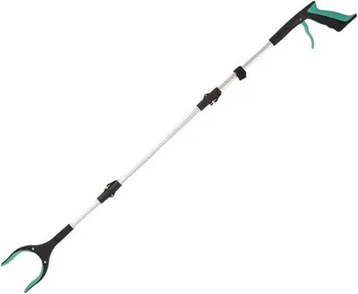 Produktbild von 109 cm Teleskopgriper mit Magnetgriff, antislip-Klaue, tragbar und faltsicher, Hilfsmittel zum Aufheben von Abfall, geeignet für Senioren, Behinderte, Reinigungskräfte usw., grün