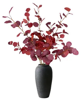 4 Kunst-Eukalyptuszweige, Herbstdeko, 90 cm, künstlich