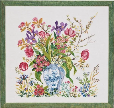 Obrázek produktu pro Eva Rosenstand - sada křížkových výšivek "Tulipány", 52x49 cm