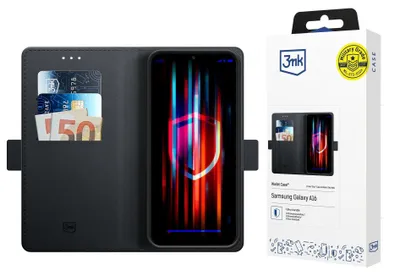 Obrázok produktu pre 3MK Wallet Case, Puzdro s peňaženkou, Samsung, Galaxy A16, 17 cm (6.7"), Čierna