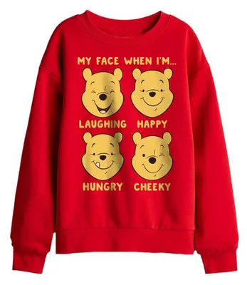 Image de Winnie l'ourson - Sweat-shirt pour enfants TV33787 (128) (rouge)