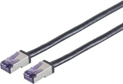 Produktbild von Lanview LVN-CAT6A-FLEX-1 M, 1 m, Cat6a, S/FTP (S-STP), RJ-45, RJ-45, Schwarz